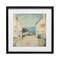Stupell Industries Coastal Town Walk Framed Print Under Glass, design by Opal Edison